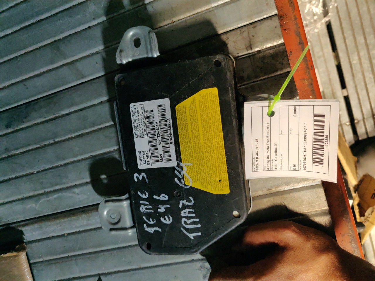 Airbag da Porta Tras Esquerda BMW 3 (E46) | 97 - 05