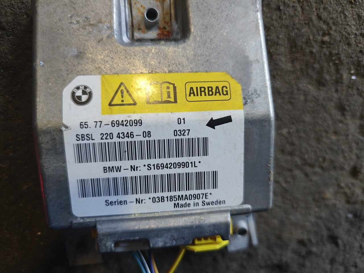 Centralina de Airbags BMW 5 (E60) | 01 - 10 Imagem-1