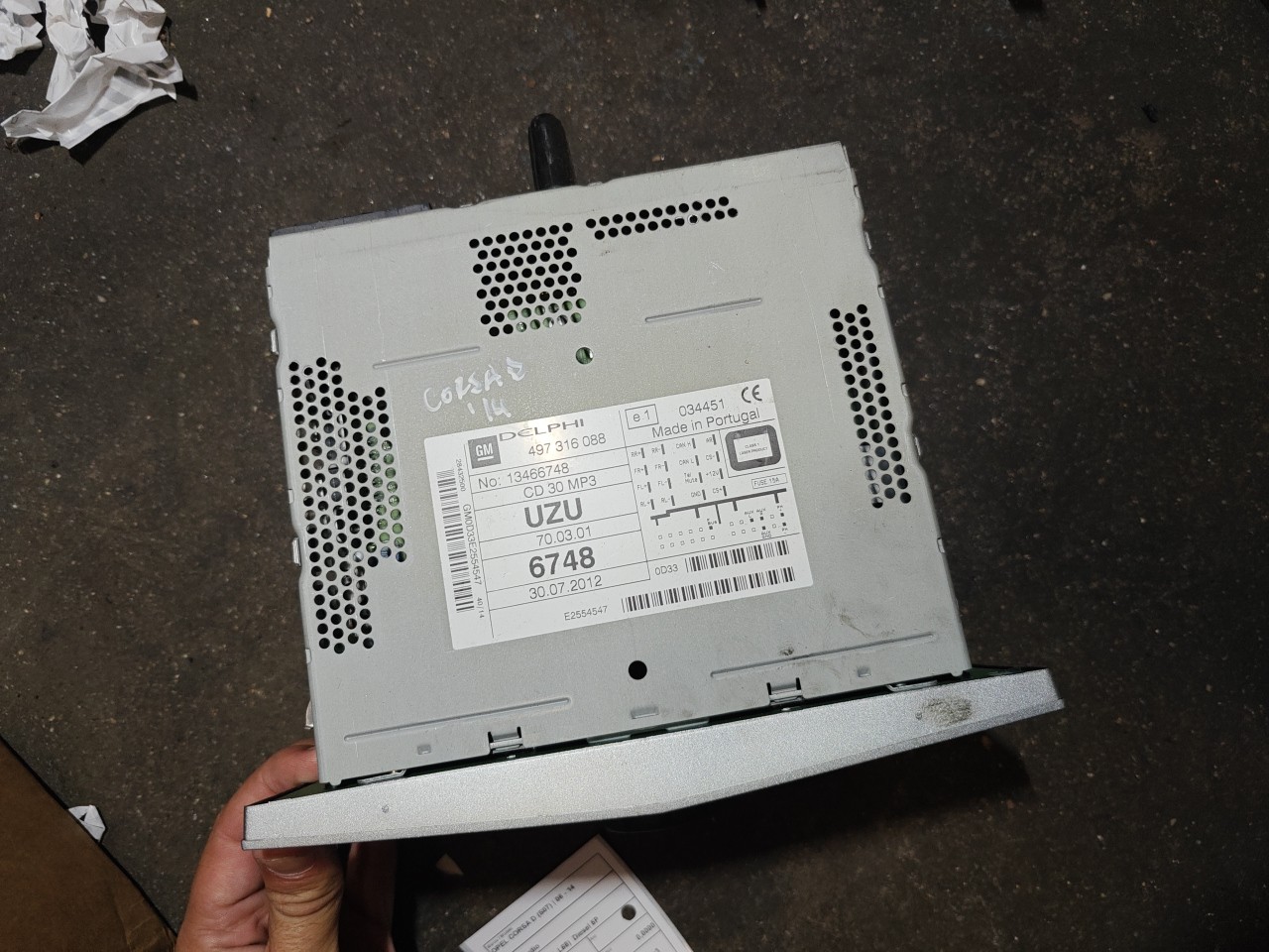 Auto Radio OPEL CORSA D (S07) | 06 - 14 Imagem-1 Auto Radio OPEL CORSA D (S07) | 06 - 14 Imagem-1