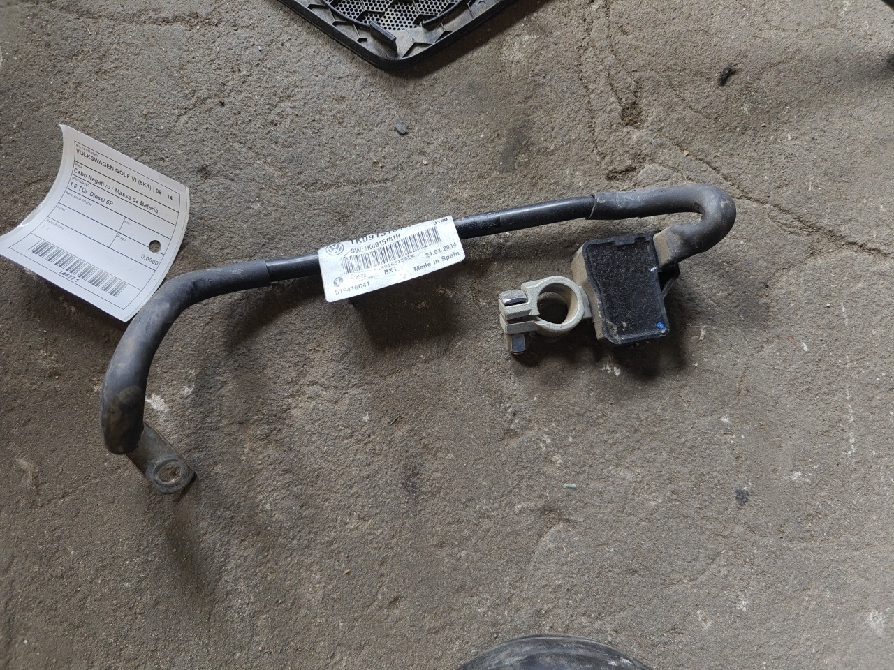 Cabo Negativo / Massa da Bateria VOLKSWAGEN GOLF VI (5K1) | 08 - 14 Imagem-0 Cabo Negativo / Massa da Bateria VOLKSWAGEN GOLF VI (5K1) | 08 - 14 Imagem-0