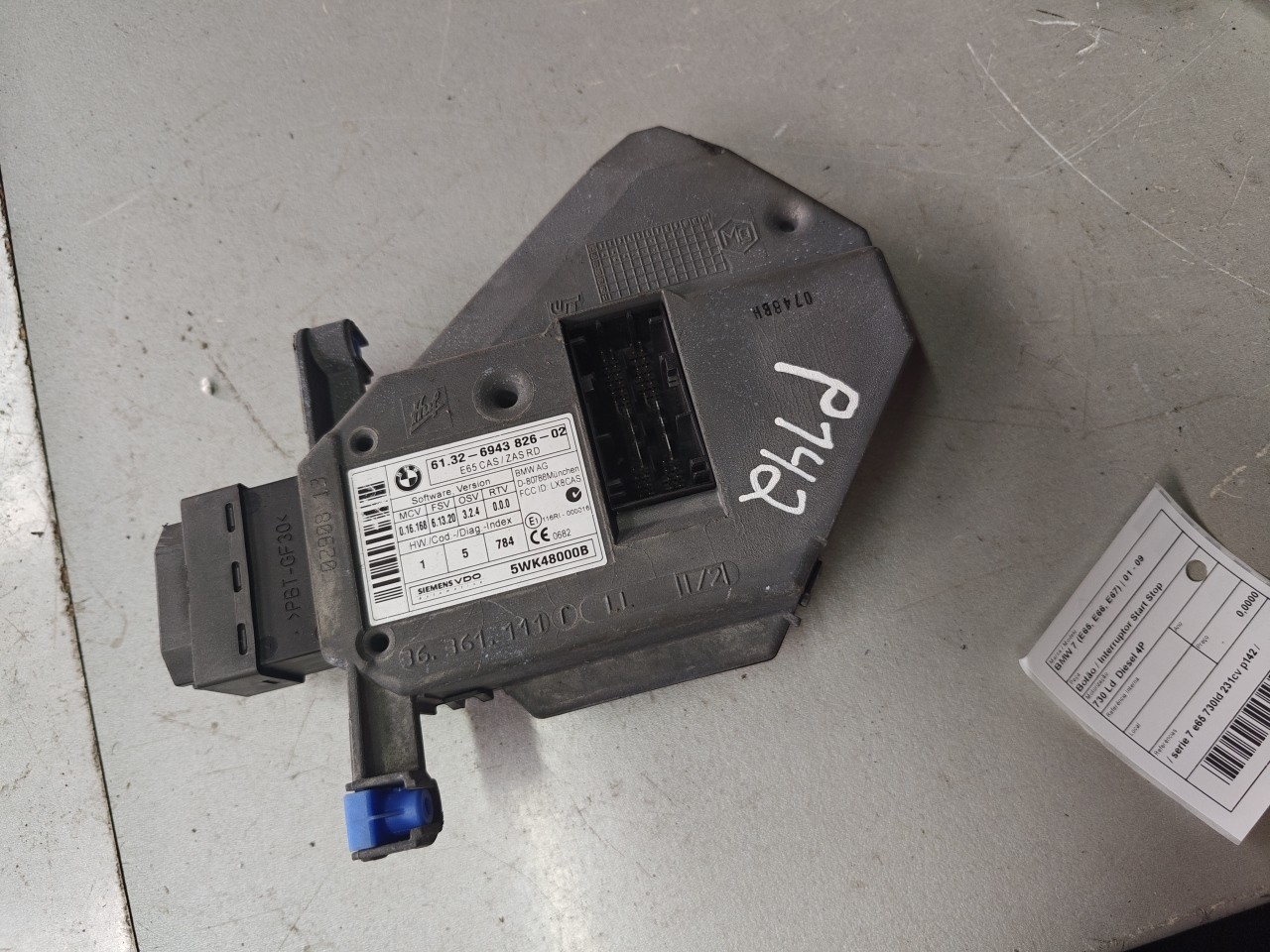 Botão / Interruptor Start Stop BMW 7 (E65, E66, E67) | 01 - 09