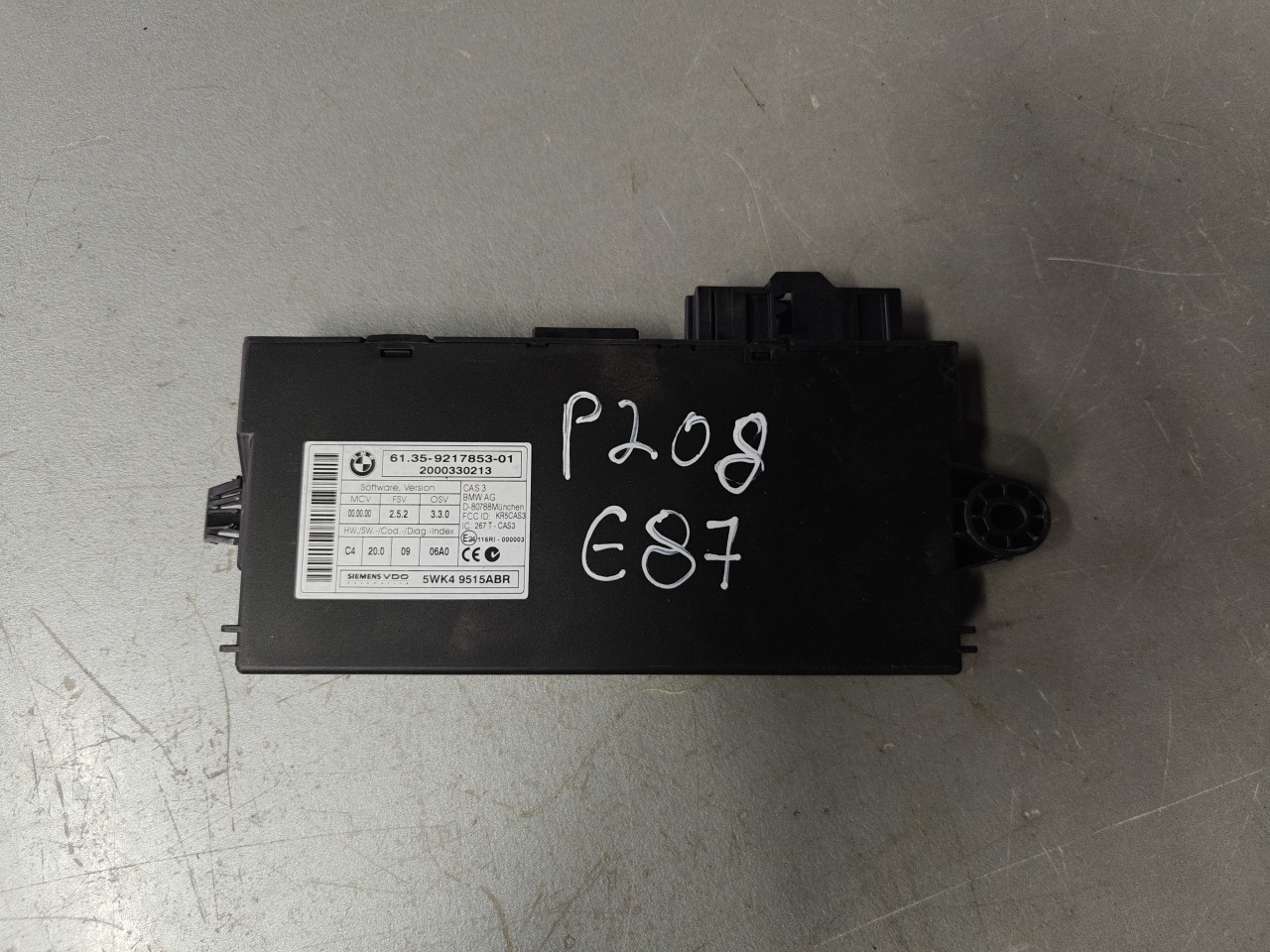 Modulo de Controlo CAS BMW 1 (E87) | 03 - 13