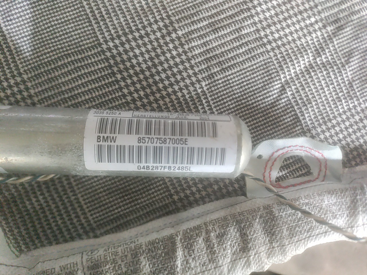 Airbag de Cortina lado Direito BMW 1 (E87) | 03 - 13 Imagem-4 Airbag de Cortina lado Direito BMW 1 (E87) | 03 - 13 Imagem-4