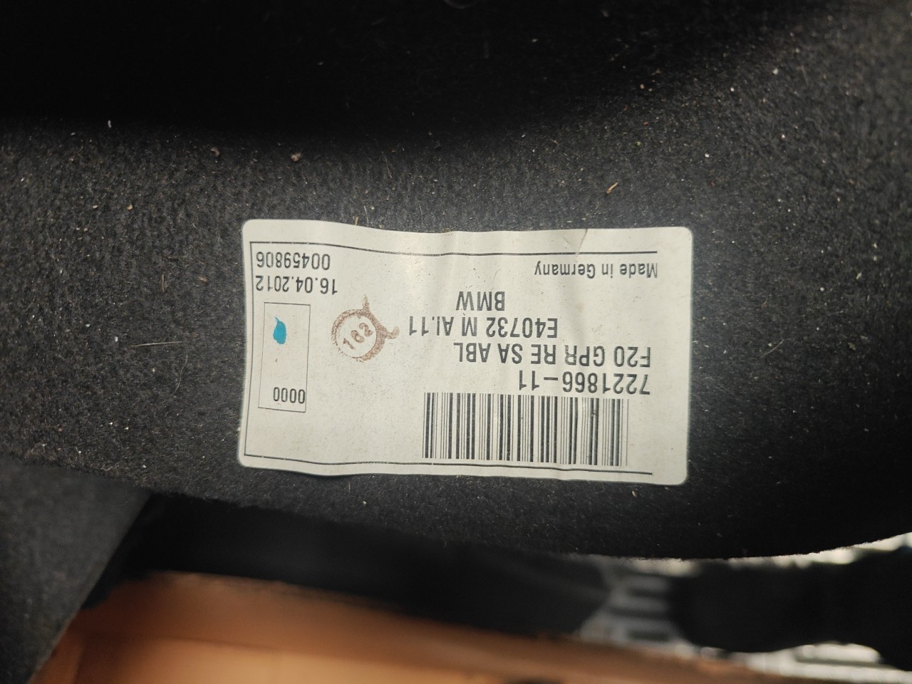 Farda / Quartela da Mala BMW 1 (F20) | 11 - 19 Imagem-2 Farda / Quartela da Mala BMW 1 (F20) | 11 - 19 Imagem-2