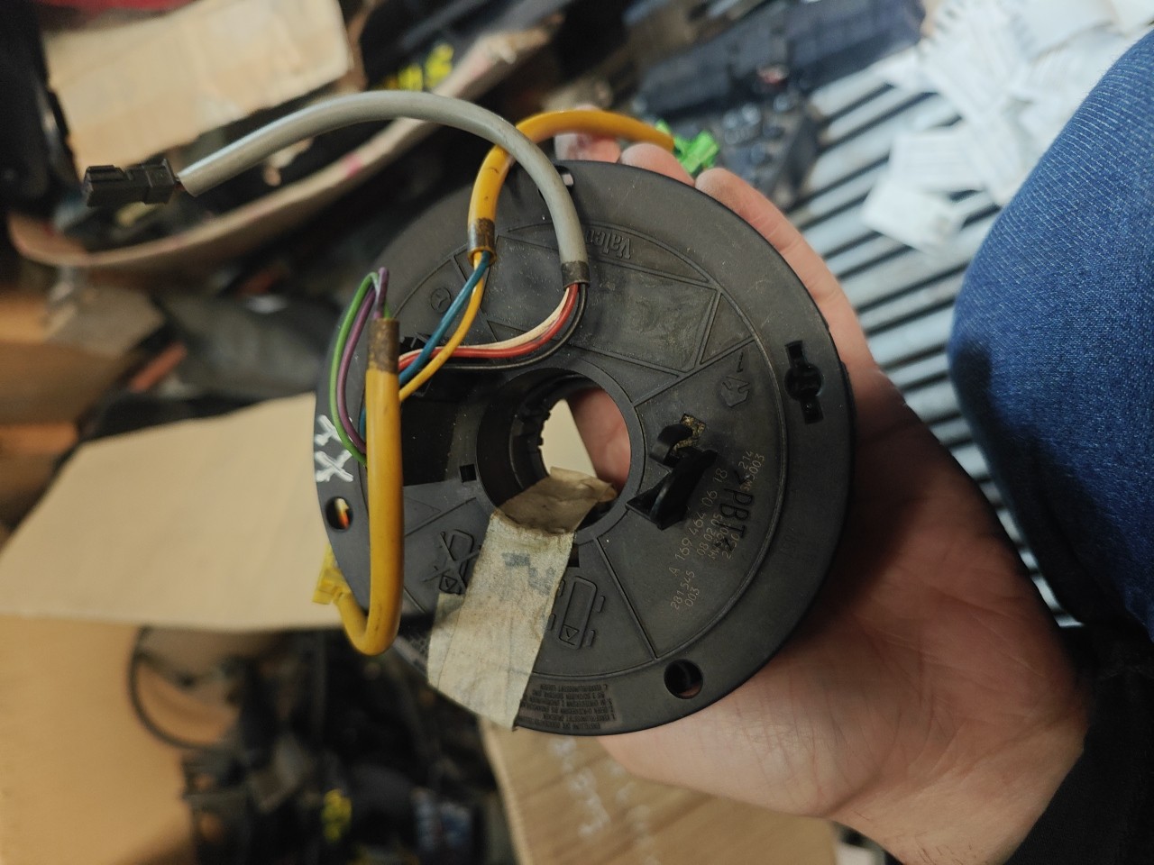 Fita de Airbag com Comutador luzes e limpa vidros MERCEDES-BENZ C-CLASS (W203) | 00 - 07