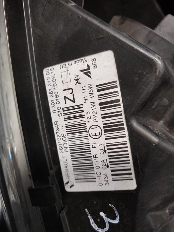 Farol Frente Direito / Otica Direita RENAULT CAPTUR I (J5_, H5_) | 13 -  Imagem-10