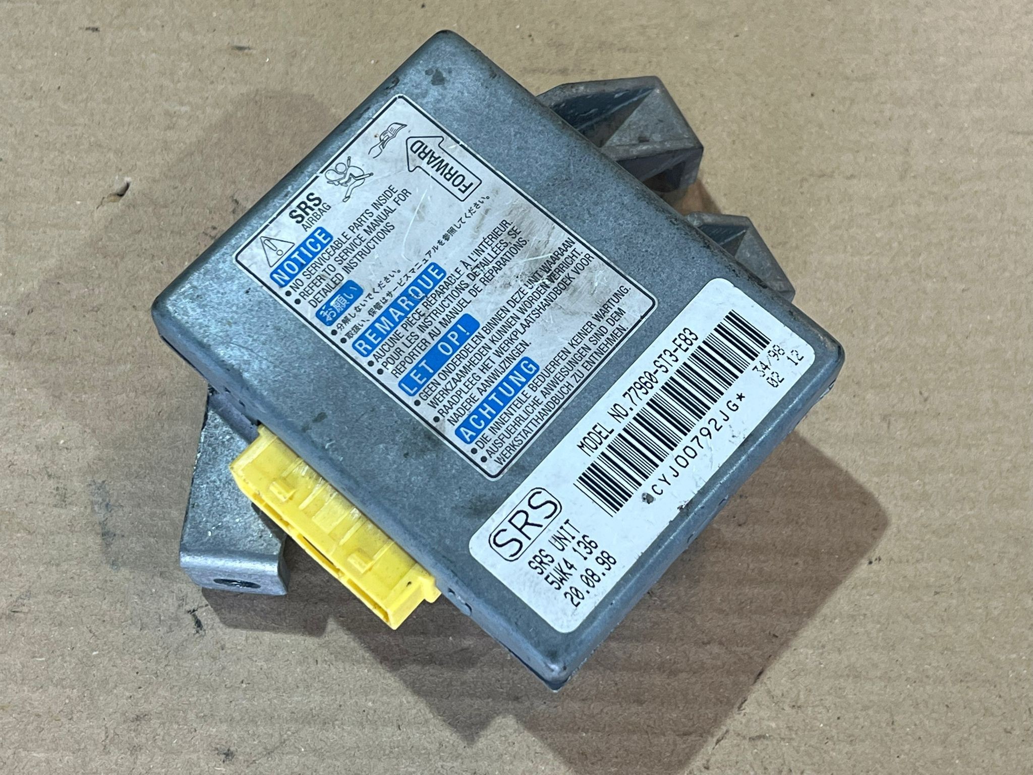 Airbag Module HONDA CIVIC VI Aerodeck (MB, MC) | 98 - 01 Imagem-1