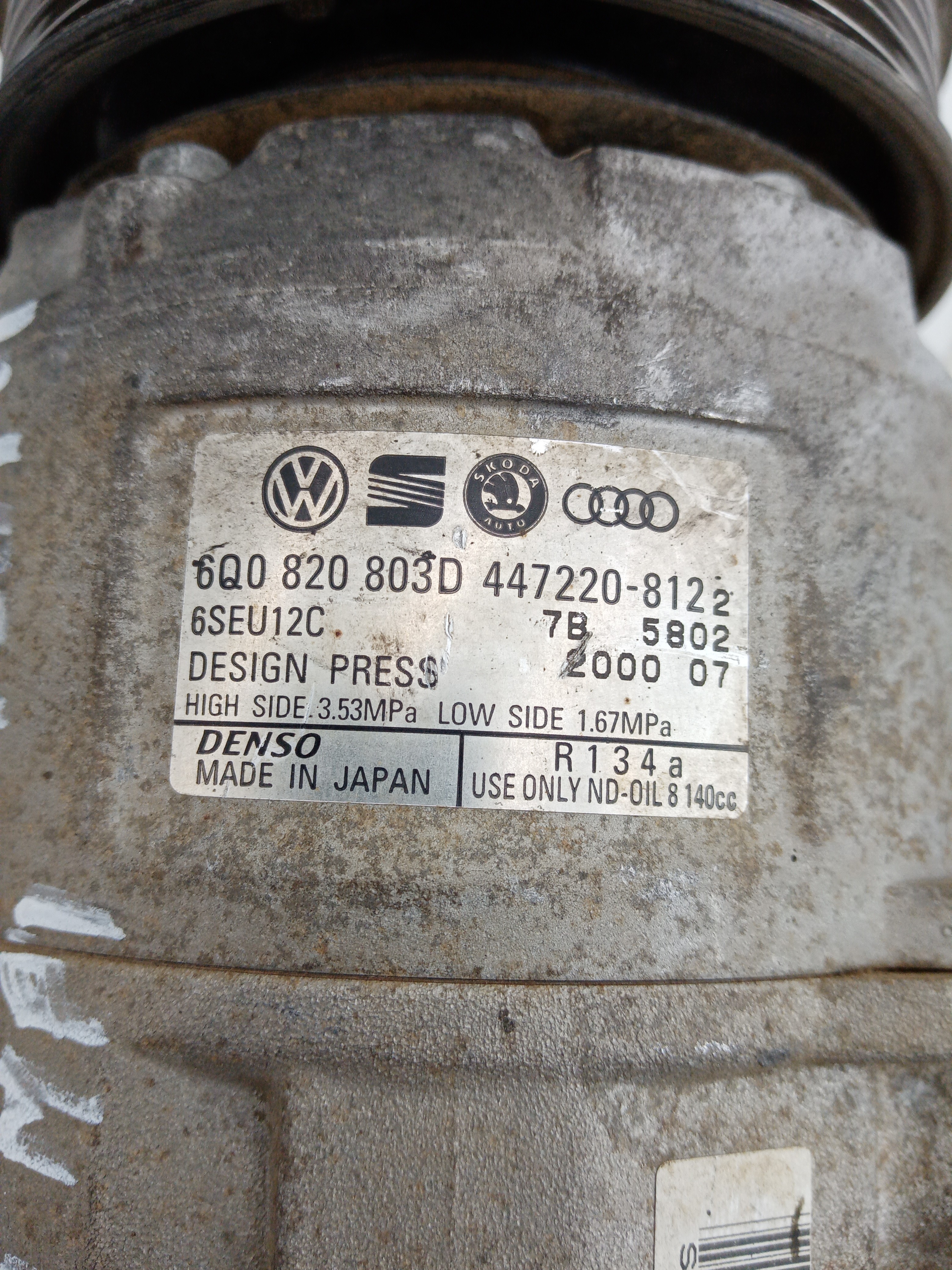Compressor ar condicionado SKODA FABIA I (6Y2) | 99 - 08 Imagem-1