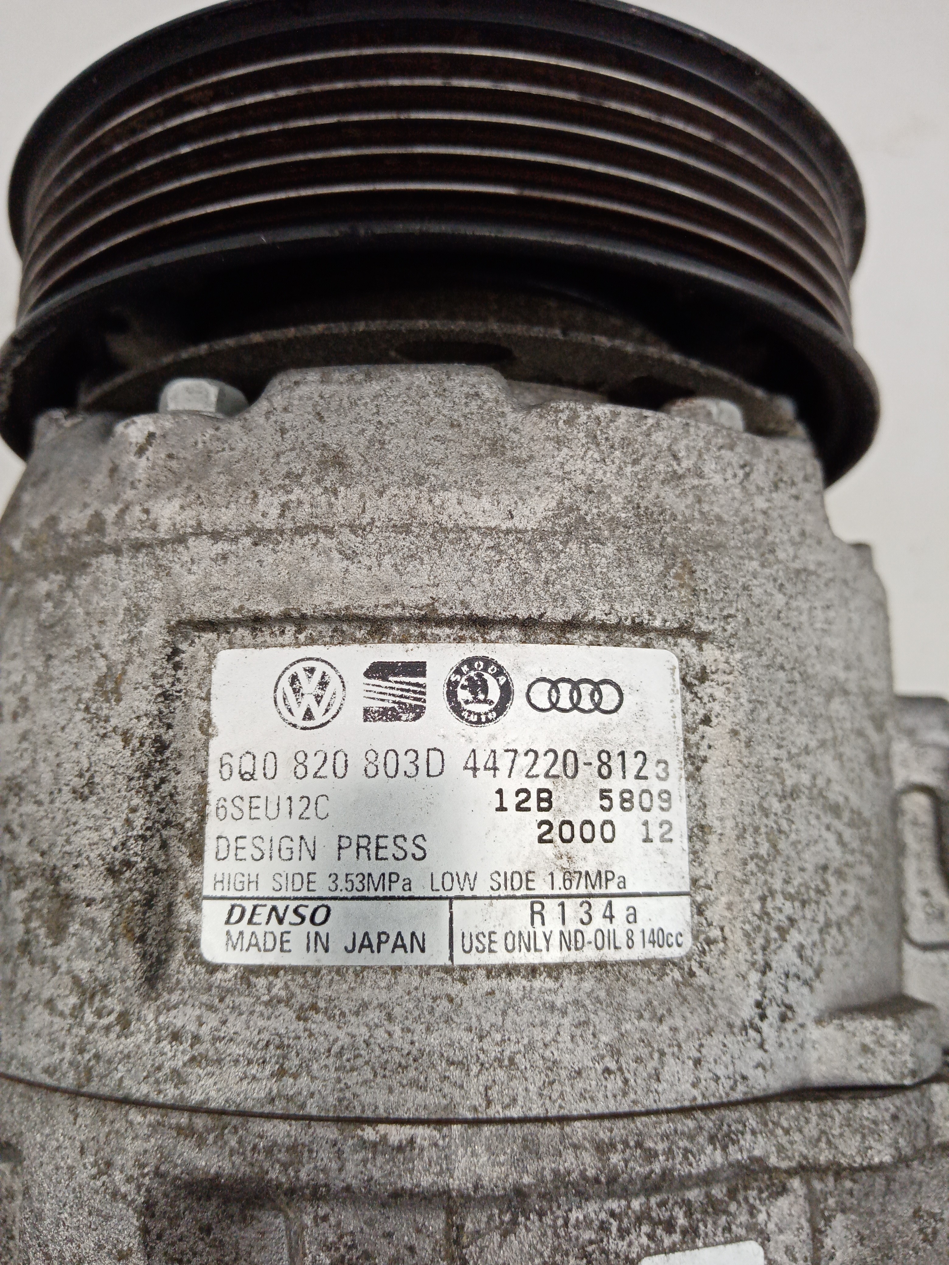 Compressor ar condicionado SKODA FABIA I Combi (6Y5) | 00 - 07 Imagem-4