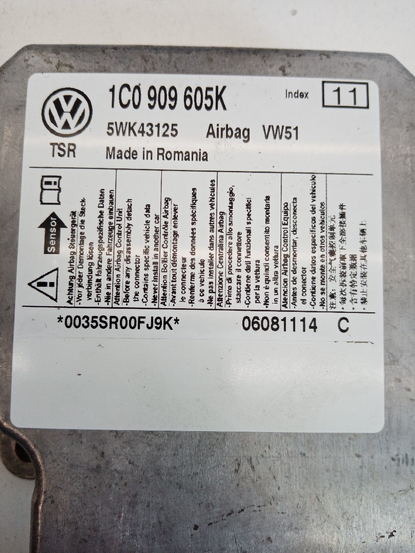 Centralina de airbag SKODA ROOMSTER (5J) | 06 - 15 Imagem-1