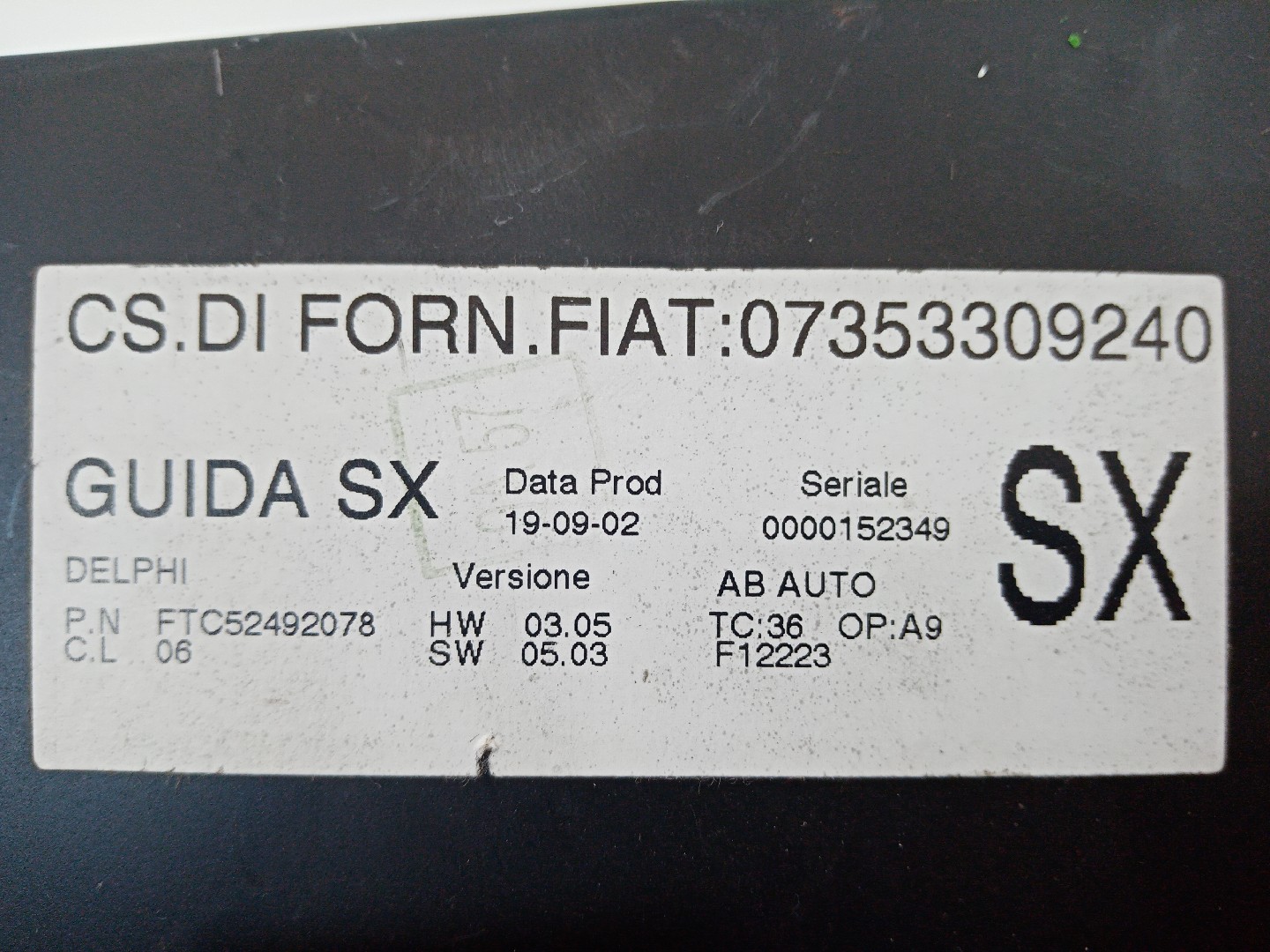 Comando sofagem / climatronic ALFA ROMEO 147 (937_) | 00 - 10 Imagem-12