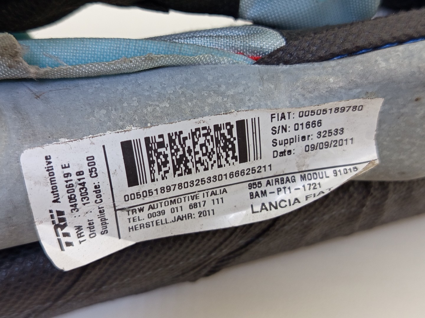 Airbag cortina direito ALFA ROMEO MITO (955_) | 08 -  Imagem-1
