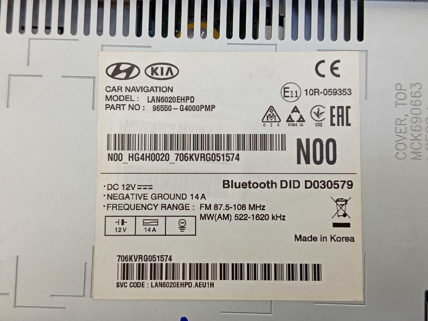 Auto rádio HYUNDAI i30 Combi (PDE) | 17 -  Imagem-7