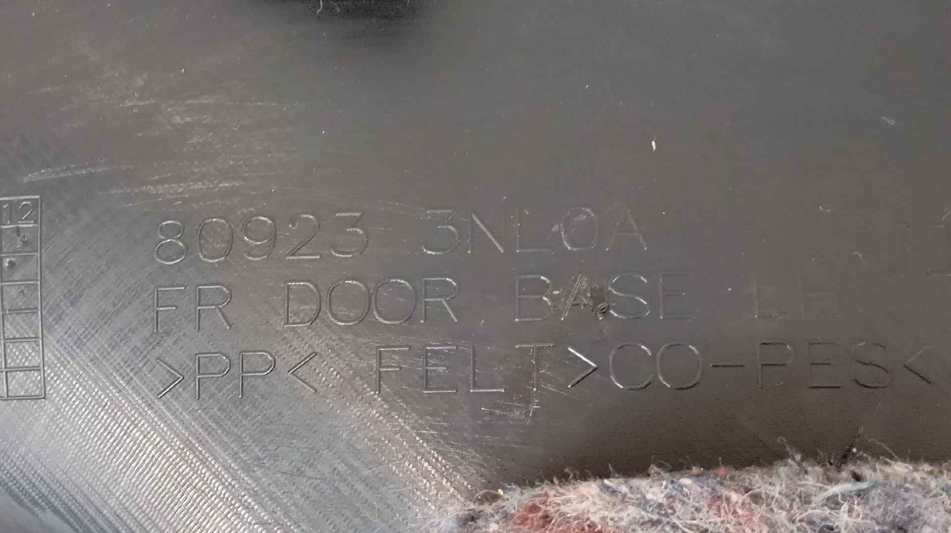 Quartela / Forra Porta Frente Esquerda NISSAN LEAF (ZE0) | 10 -  Imagem-5