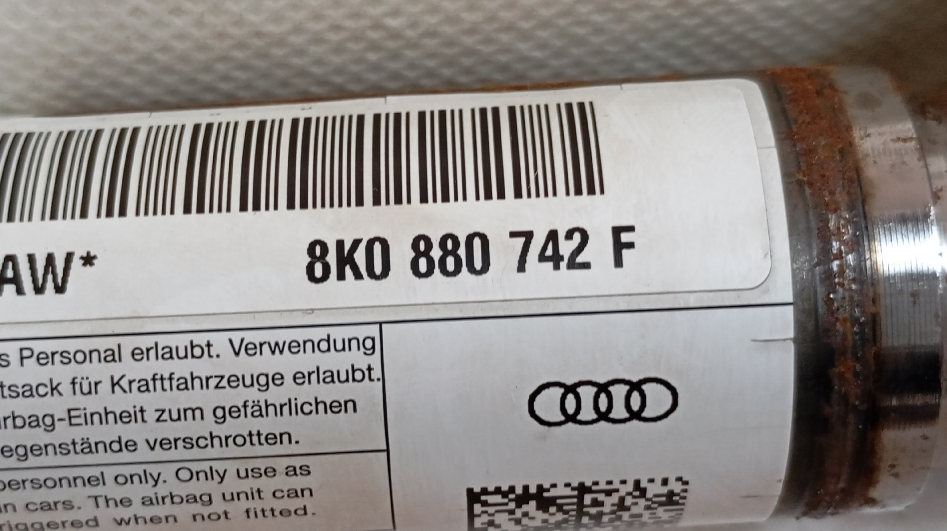 Airbag de Cortina Direito AUDI A4 (8K2, B8) | 07 - 15 Imagem-2