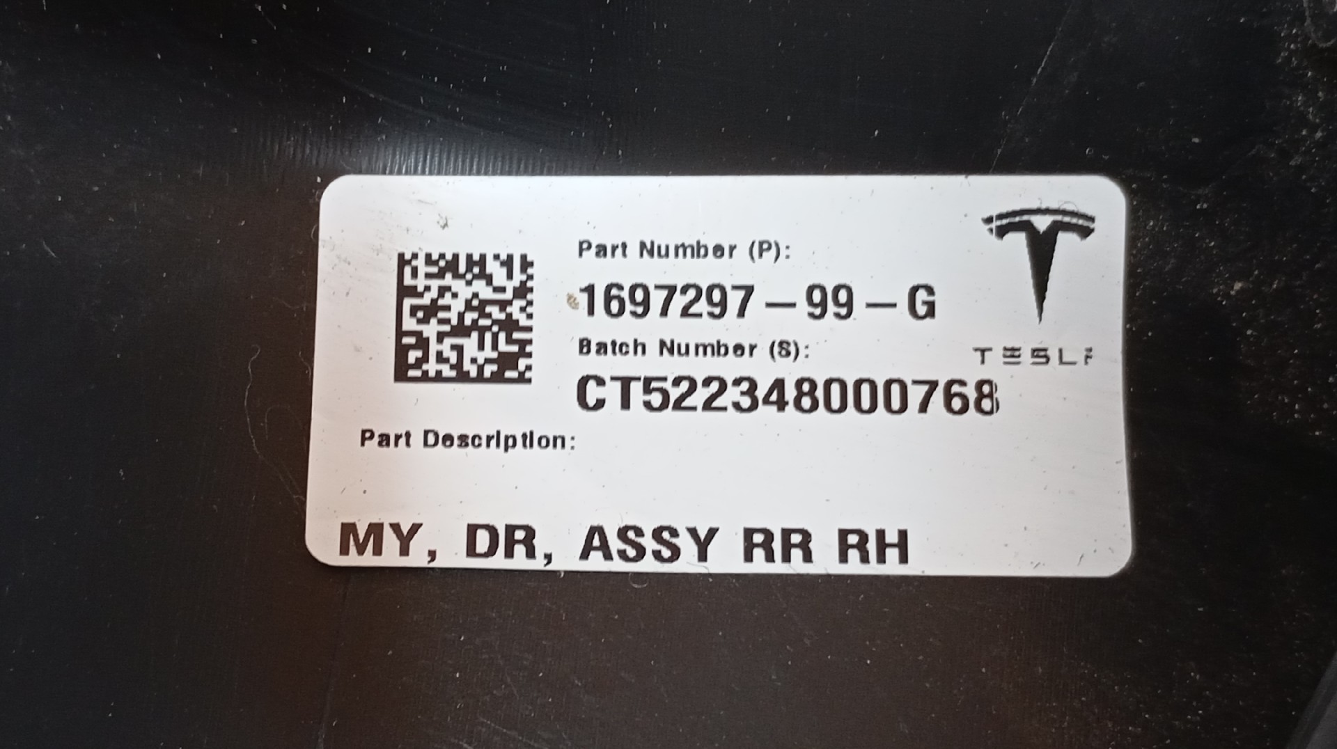 Quartela / Forra Porta Traseira Direita TESLA MODEL Y (5YJY) Imagem-10