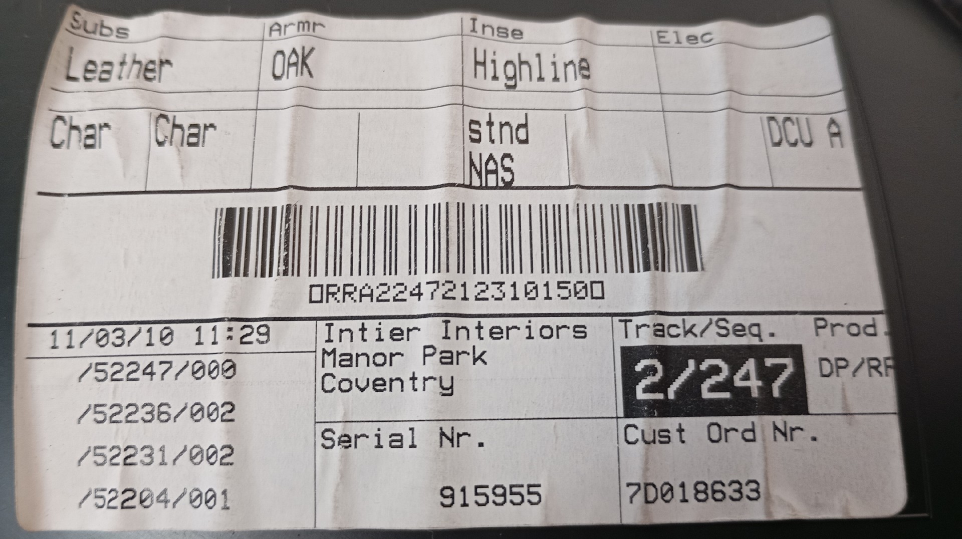 Quartela / Forra Porta Traseira Direita JAGUAR XF (X250) | 08 - 15 Imagem-6