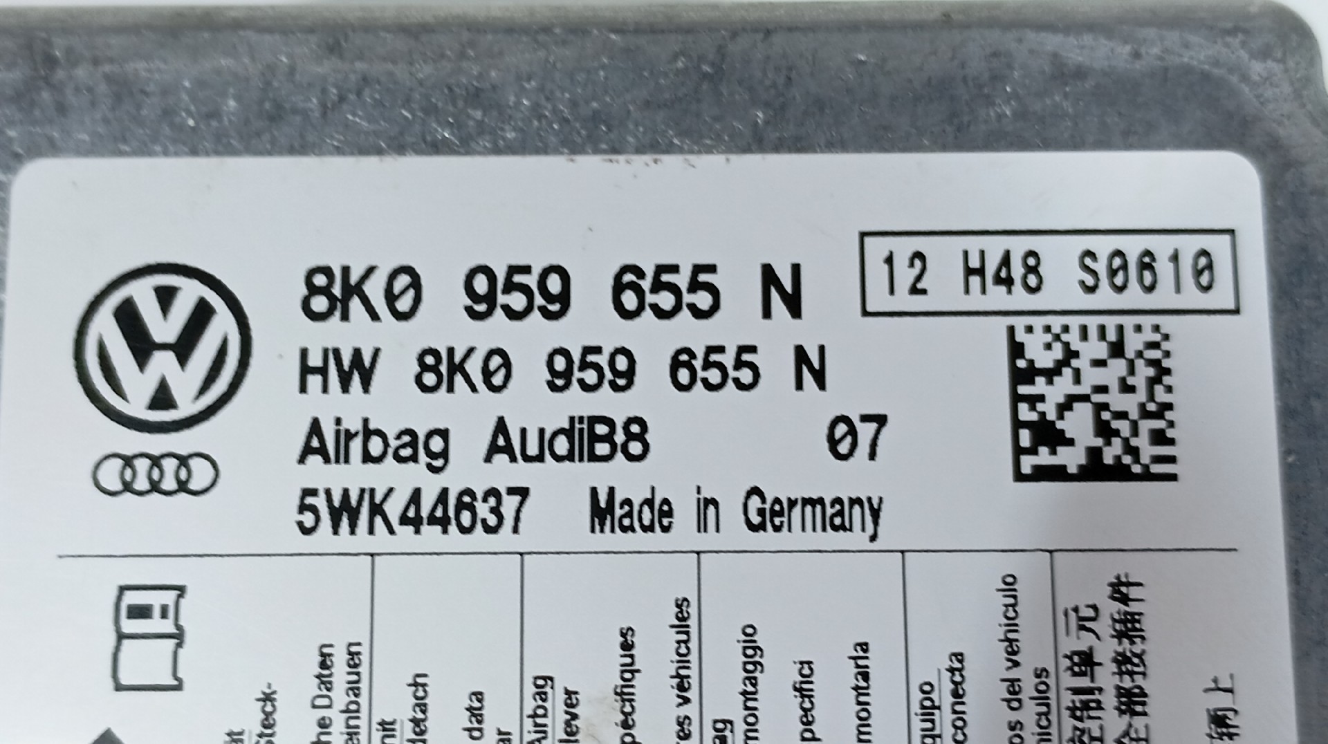 Centralina de Airbags AUDI A4 (8K2, B8) | 07 - 15 Imagem-5