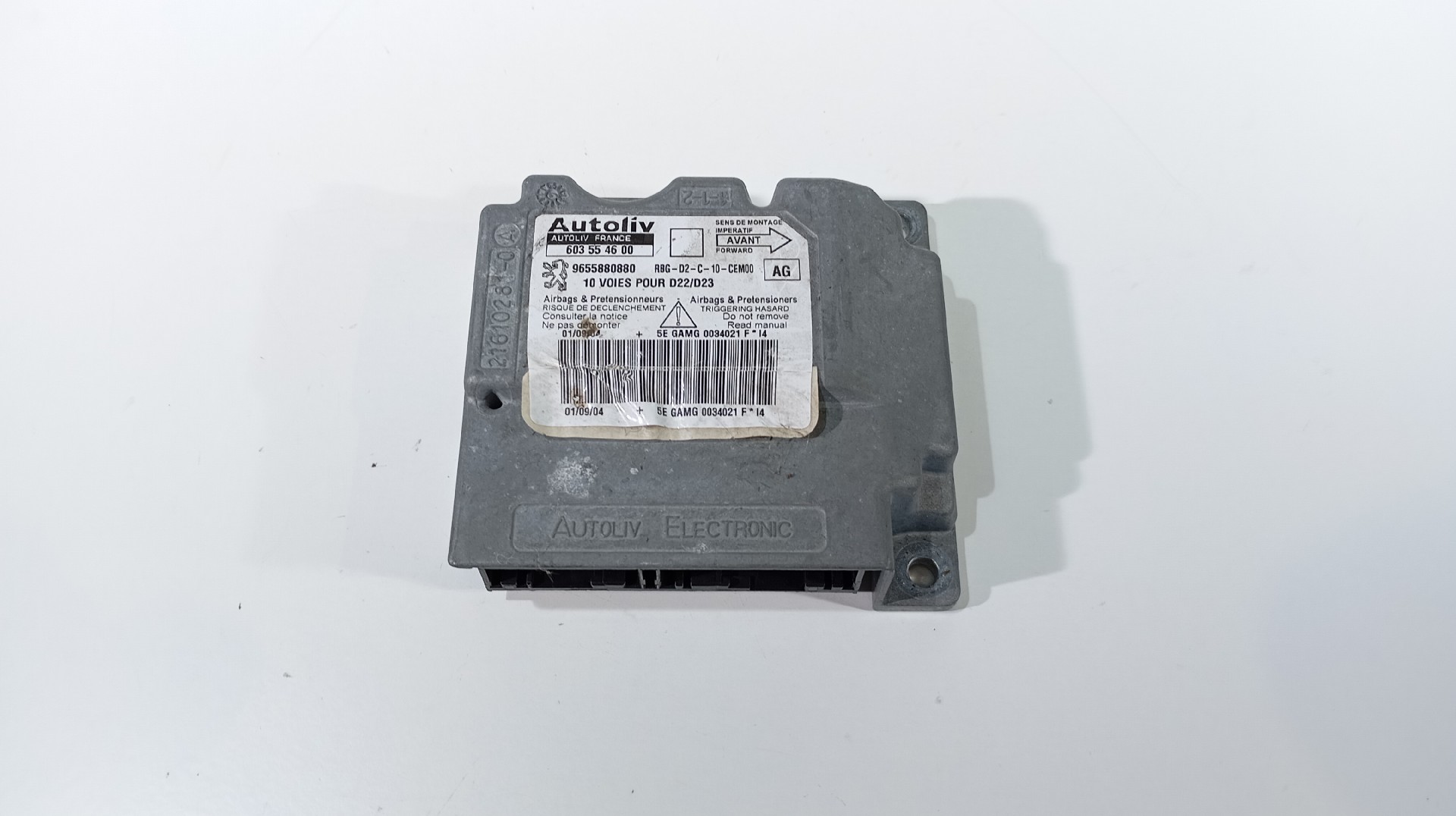 Centralina de Airbags PEUGEOT 407 SW SE HDI