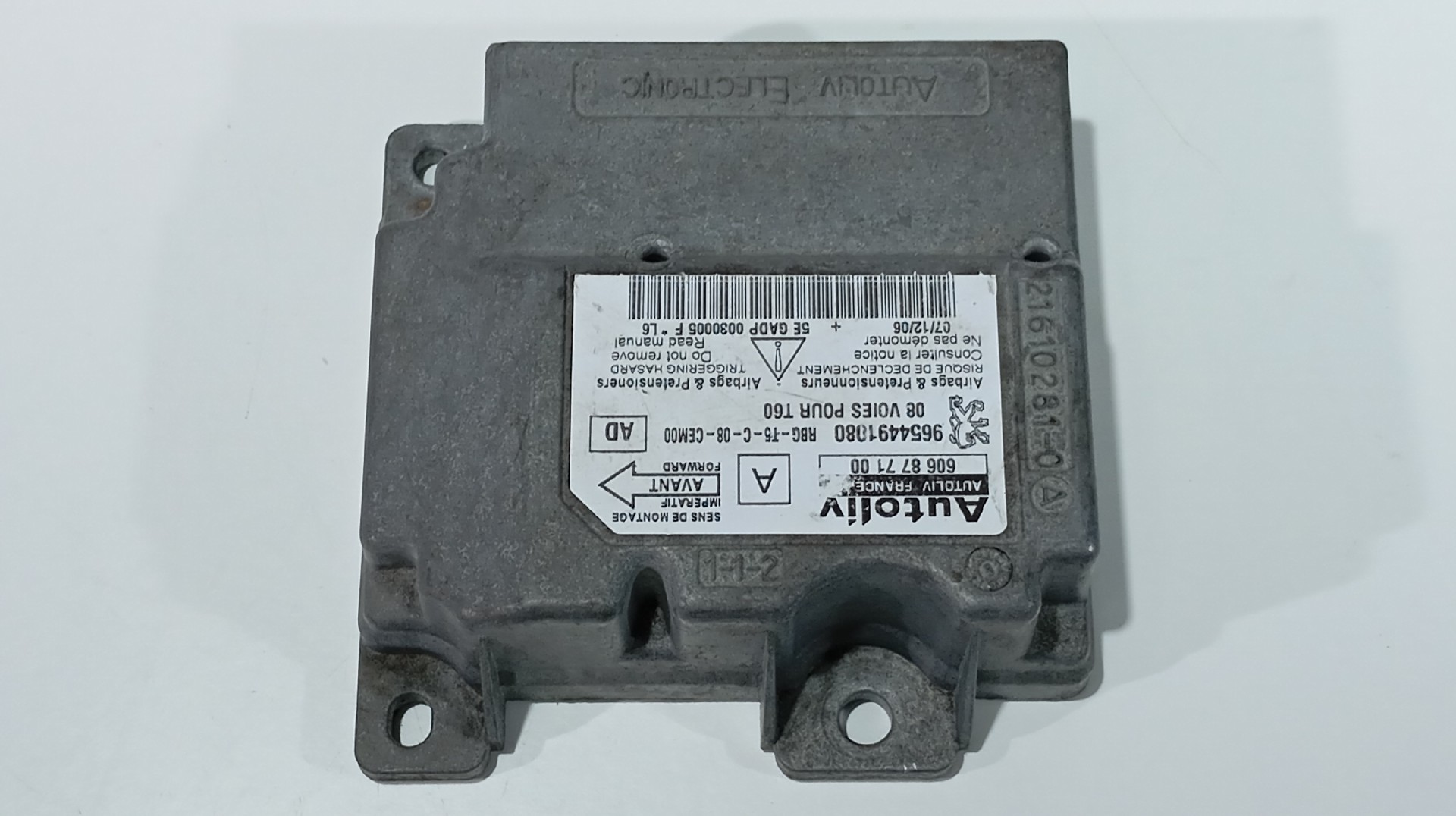 Centralina de Airbags PEUGEOT 307 Imagem-3