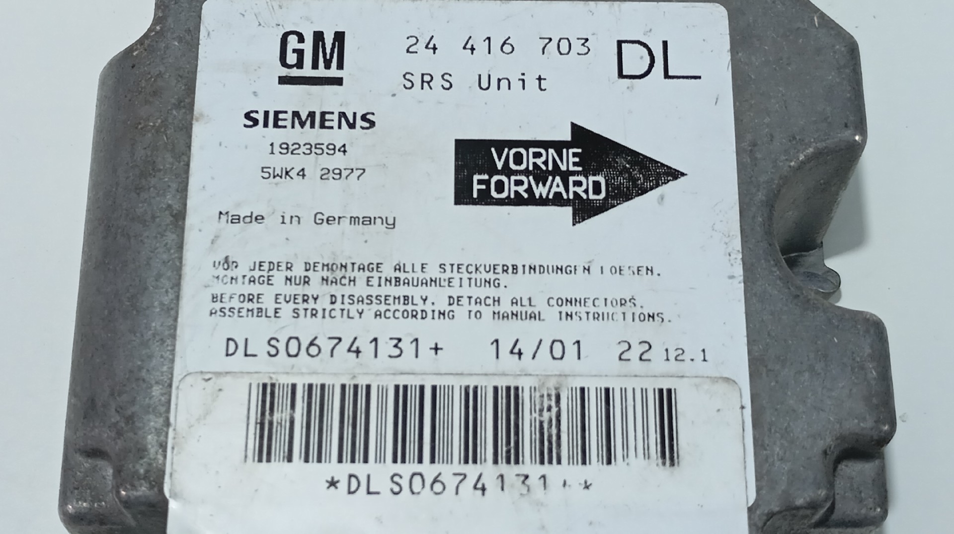 Centralita Airbags OPEL ASTRA Imagem-6