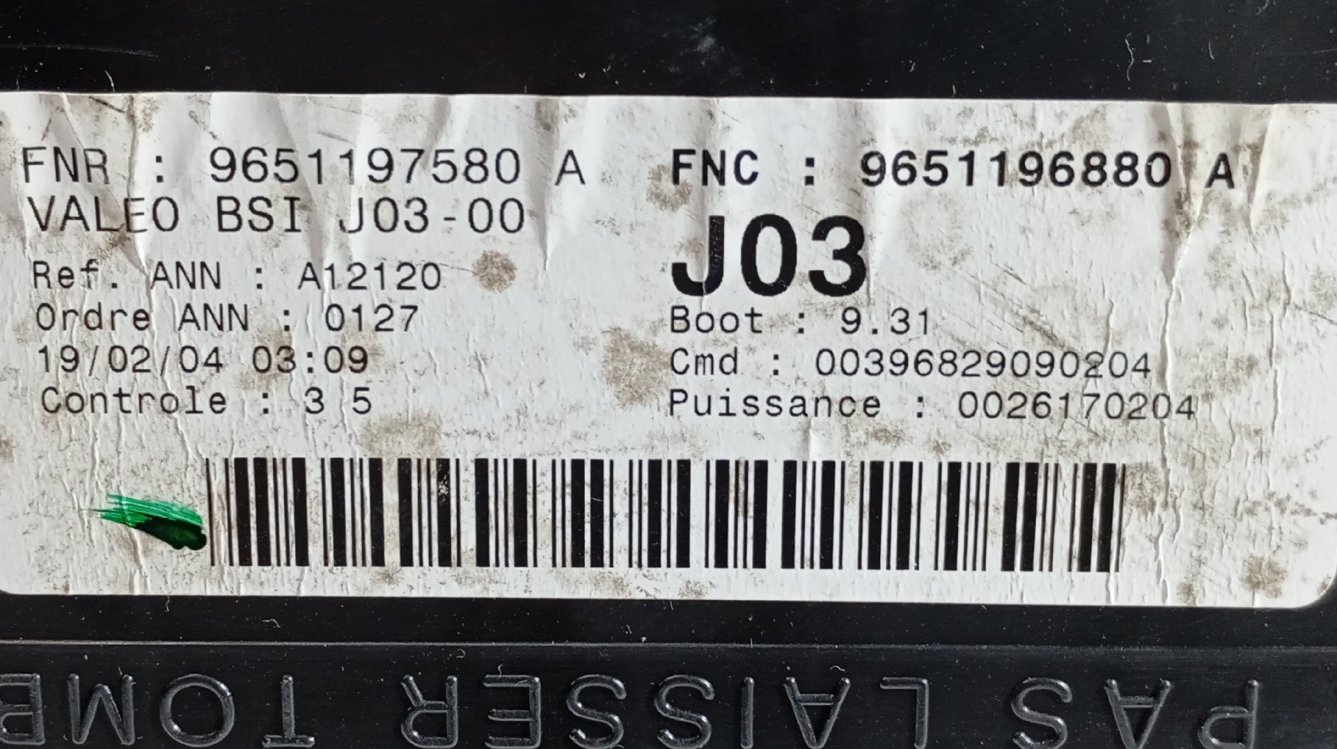 Caixa de Fusíveis PEUGEOT 307 (3A/C) | 00 - 12 Imagem-3