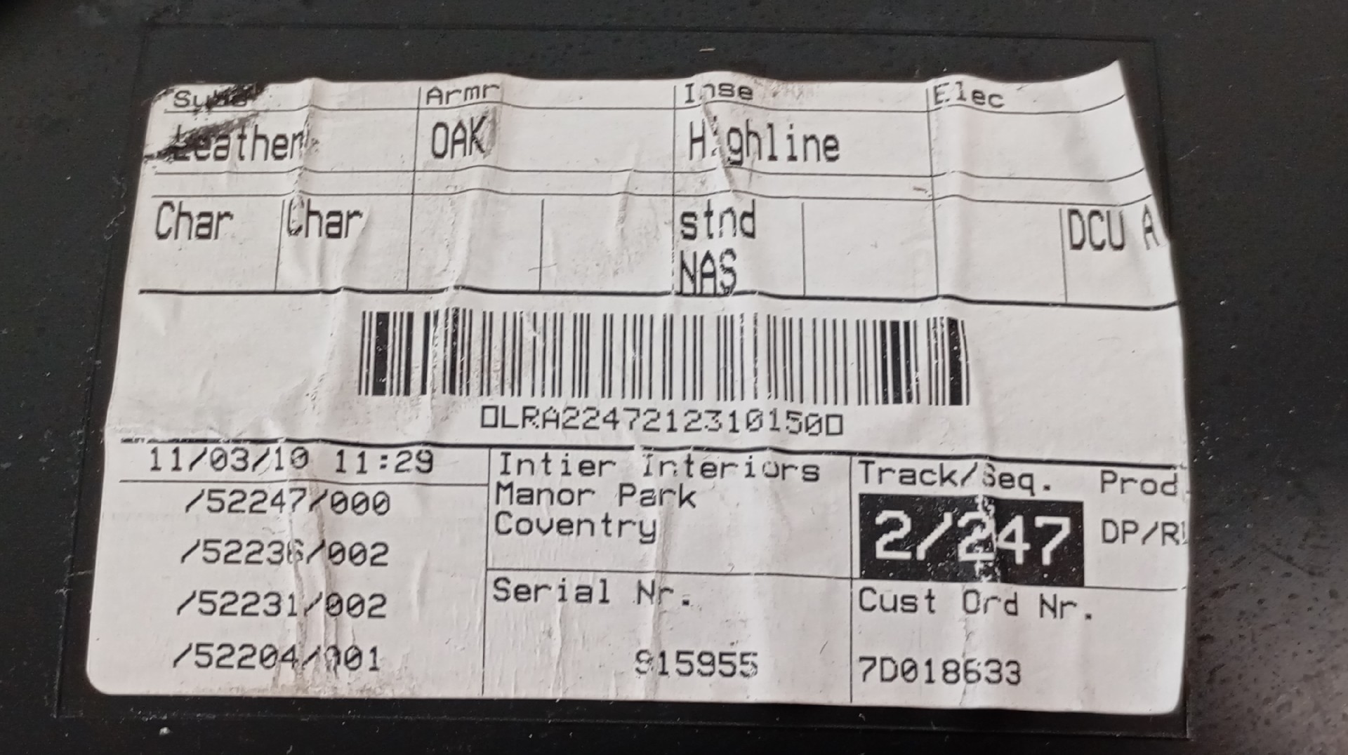 Quartela / Forra Porta Traseira Esquerda JAGUAR XF (X250) | 08 - 15 Imagem-3