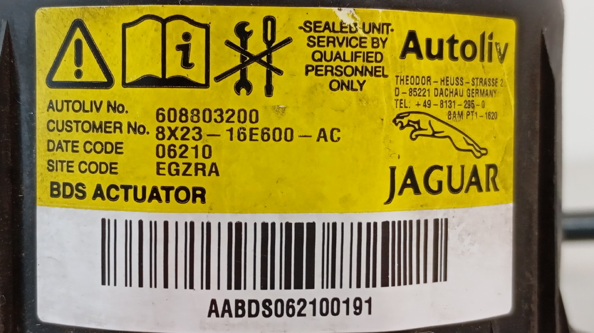 Airbag Acompañante JAGUAR XF (X250) | 08 - 15 Imagem-4