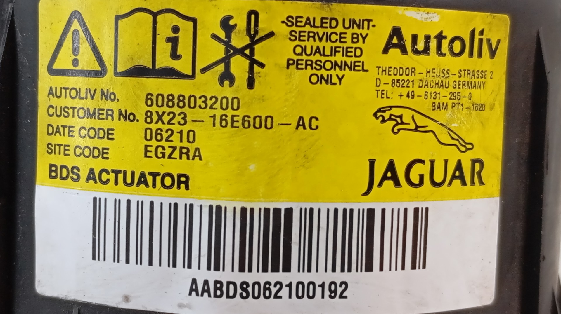 Airbag Acompañante JAGUAR XF (X250) | 08 - 15 Imagem-5