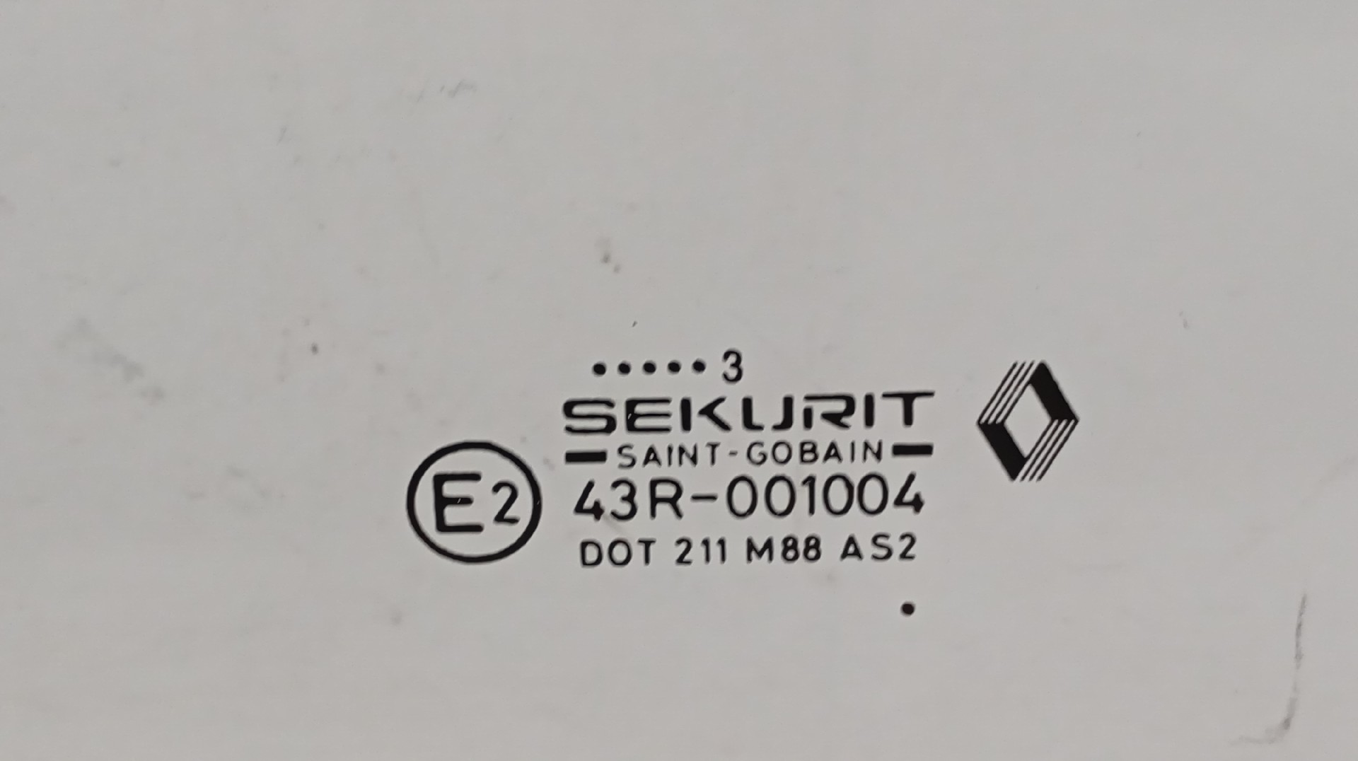 Vidro Porta Traseira Esquerda RENAULT 19 II Caixa (S53_) | 92 - 95 Imagem-1