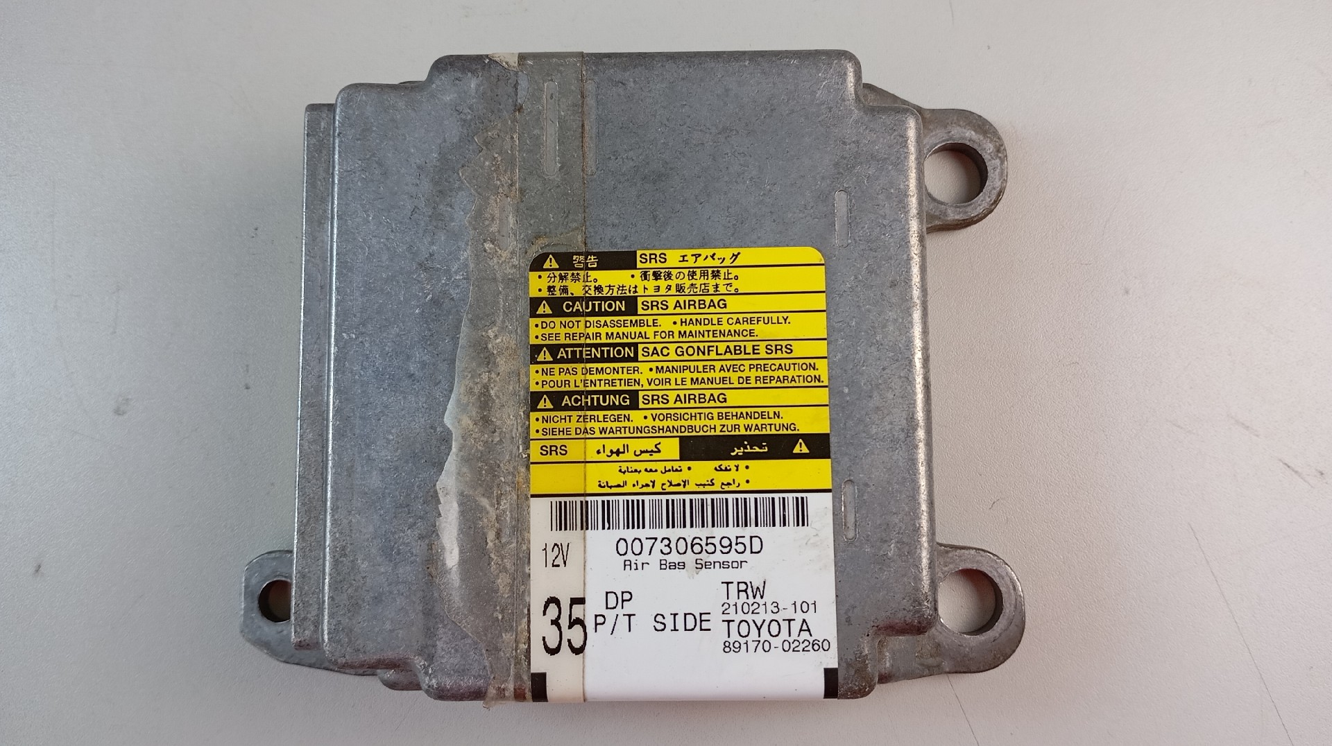 Centralina de Airbags TOYOTA COROLLA 2.0 D-4D