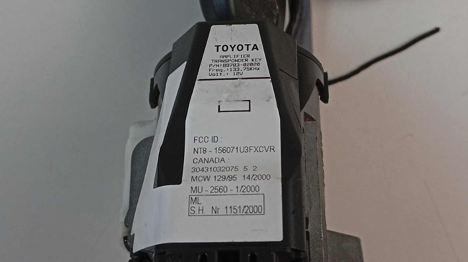 Canhão de Ignição (imobilizador) TOYOTA COROLLA 2.0 D-4D Imagem-4