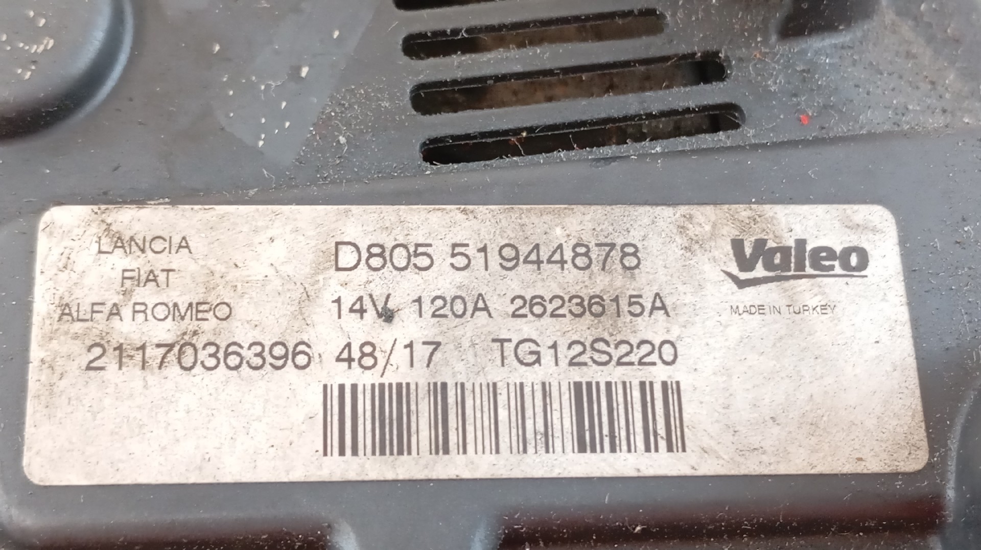 Alternador FIAT FIORINO Caixa/Combi (225_) | 07 -  Imagem-2