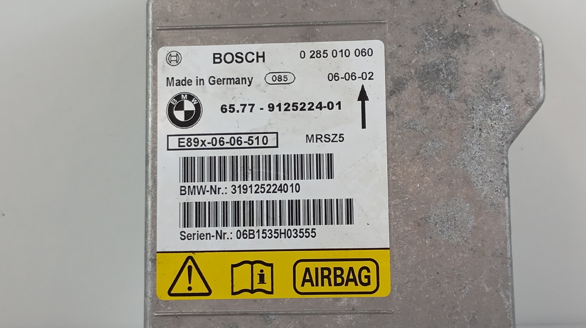 Centralina de Airbags BMW 118 d Imagem-1