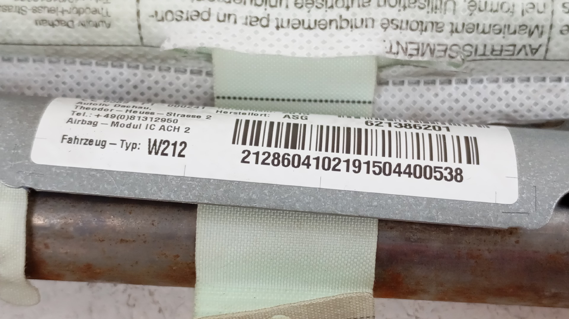 Airbag Lateral Izq. MERCEDES-BENZ E-CLASS (W212) | 09 - 16 Imagem-3