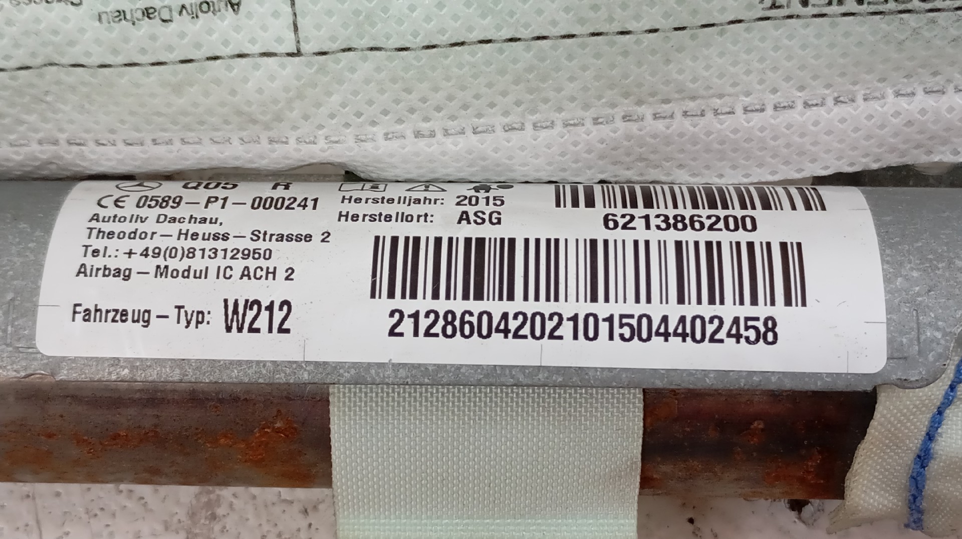 Airbag Lateral Dcho. MERCEDES-BENZ E-CLASS (W212) | 09 - 16 Imagem-4