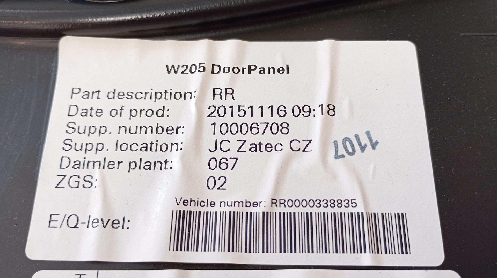 Quartela / Forra Porta Traseira Direita MERCEDES-BENZ C-CLASS (W205) | 13 -  Imagem-4