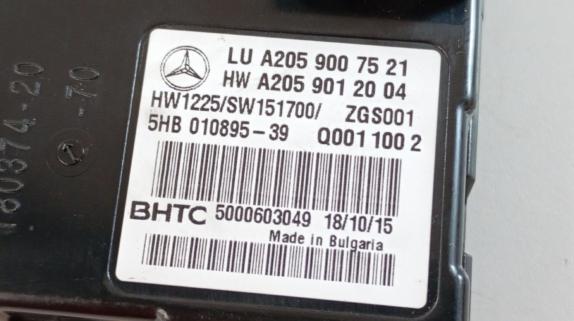 Módulo Unidade Controlo MERCEDES-BENZ C-CLASS (W205) | 13 -  Imagem-1