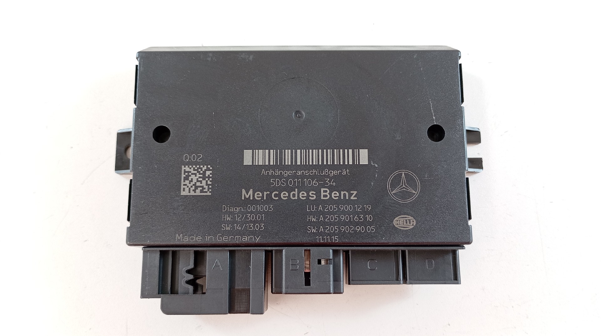 Módulo Unidade Controlo MERCEDES-BENZ C-CLASS (W205) | 13 - 