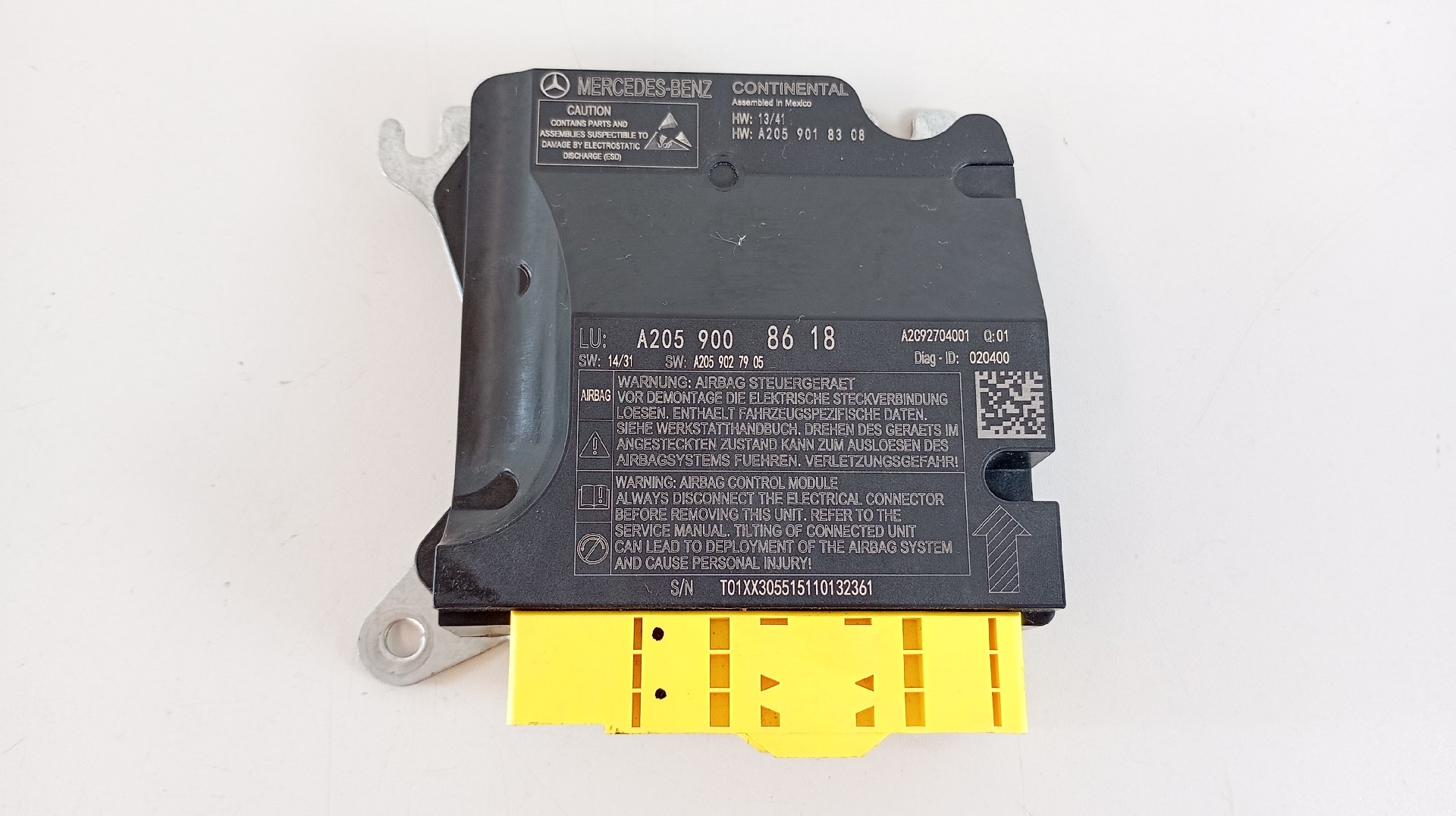 Centralita Airbags MERCEDES-BENZ C-CLASS (W205) | 13 - 