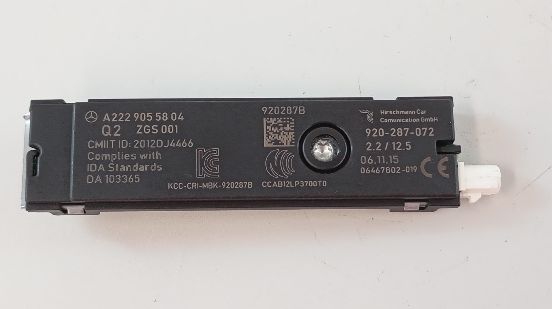 Amplificador Antena AM/FM MERCEDES-BENZ C-CLASS (W205) | 13 - 