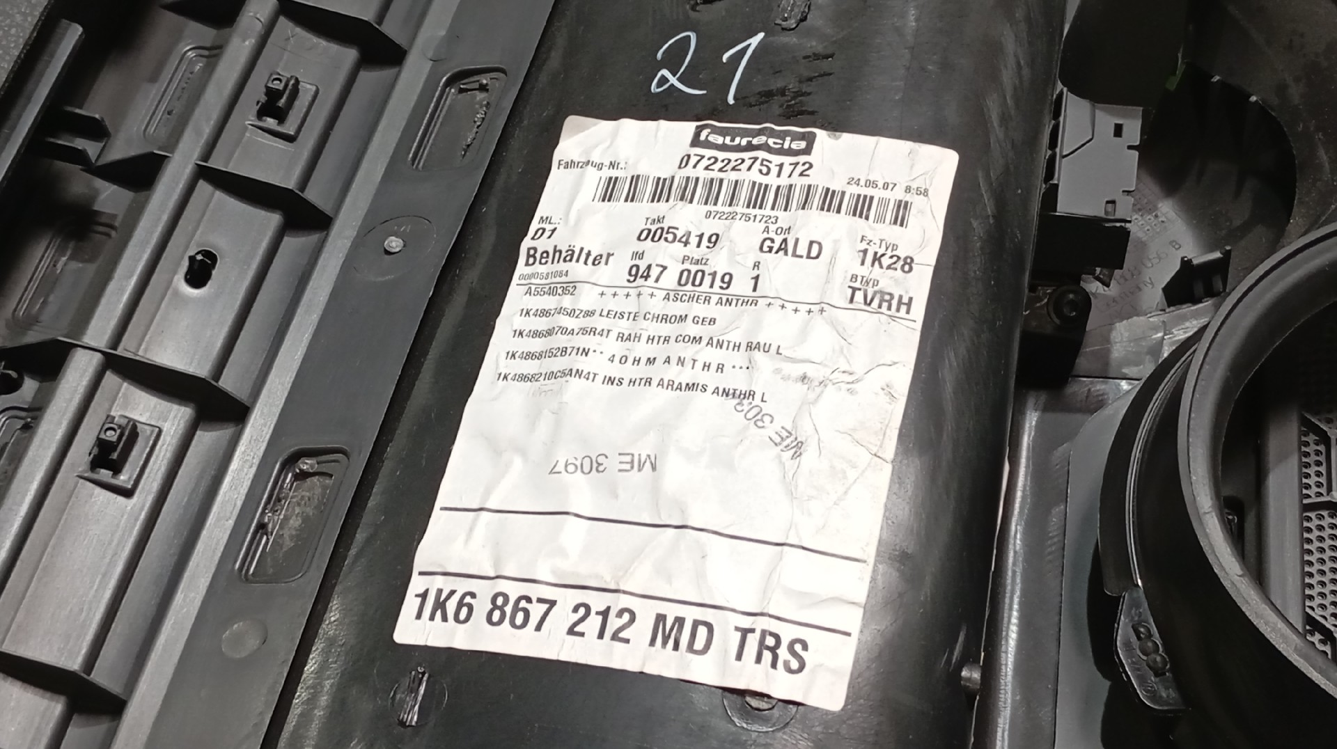 Quartela / Forra Porta Traseira Direita VOLKSWAGEN GOLF V (1K1) | 03 - 09 Imagem-5