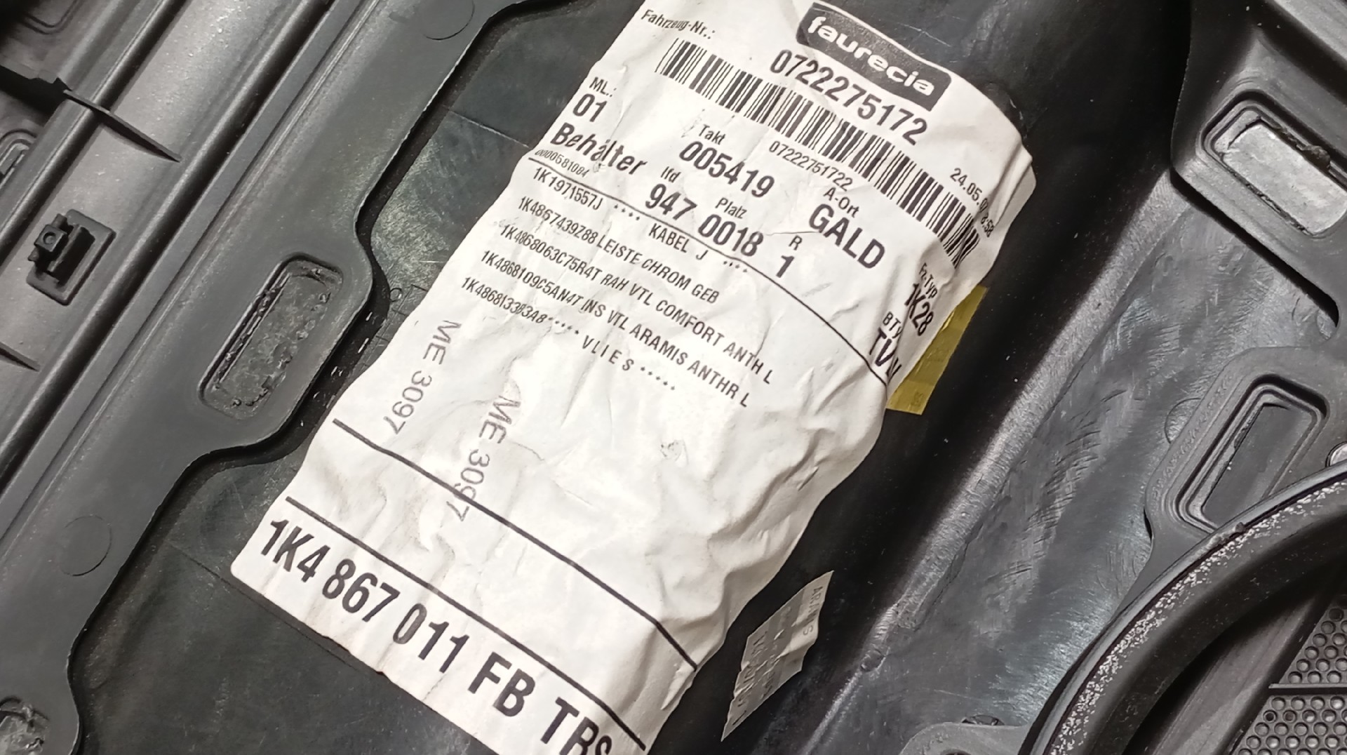 Quartela / Forra Porta Frente Esquerda VOLKSWAGEN GOLF V (1K1) | 03 - 09 Imagem-5