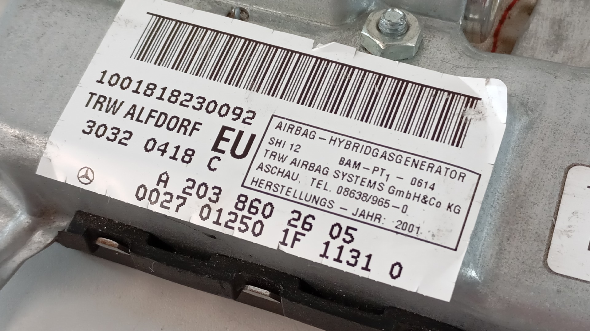 Airbag Porta Direita MERCEDES-BENZ C-CLASS (W203) | 00 - 07 Imagem-1