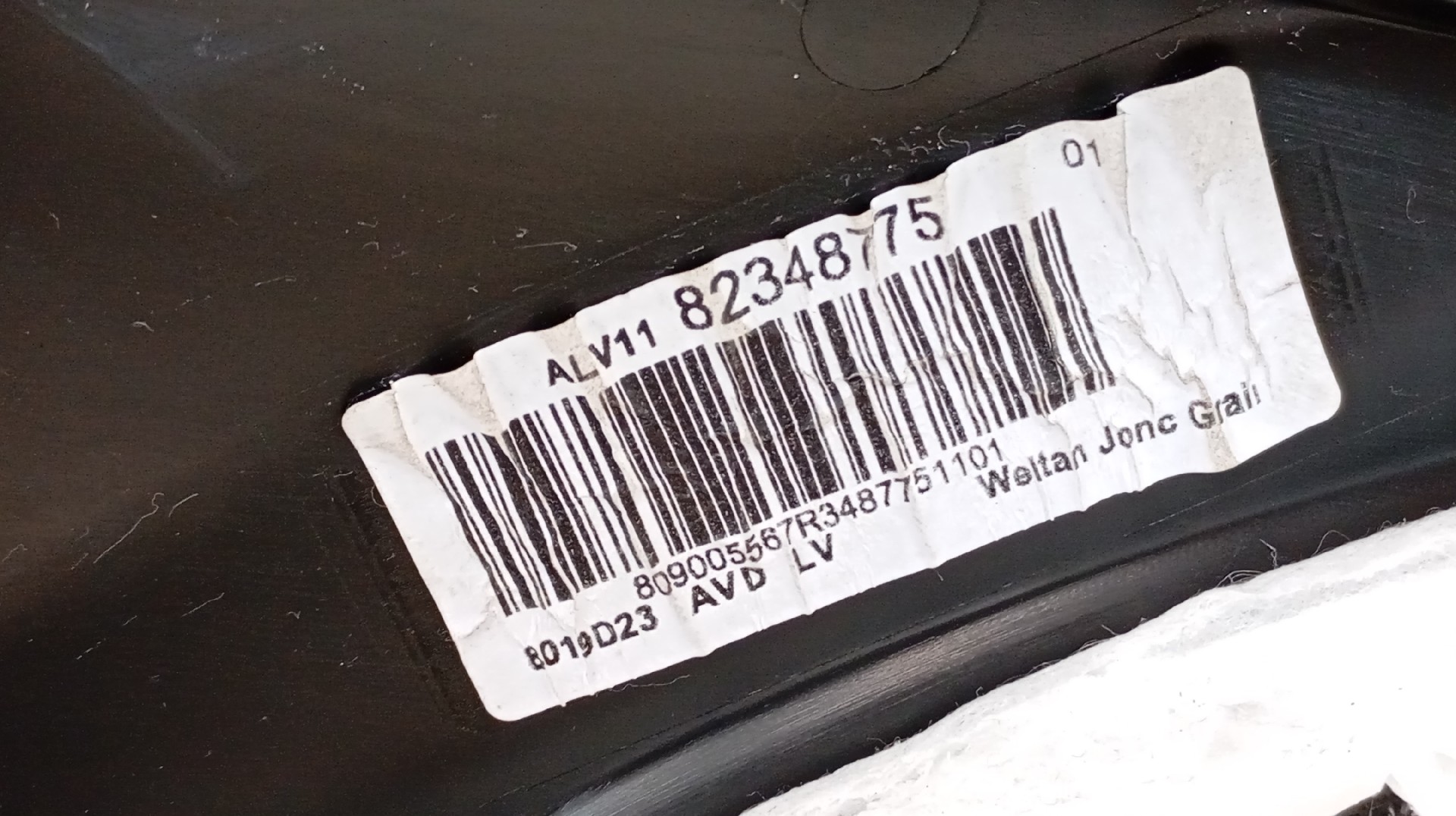 Quartela / Forra Porta Frente Direita RENAULT ZOE 2019- Imagem-2