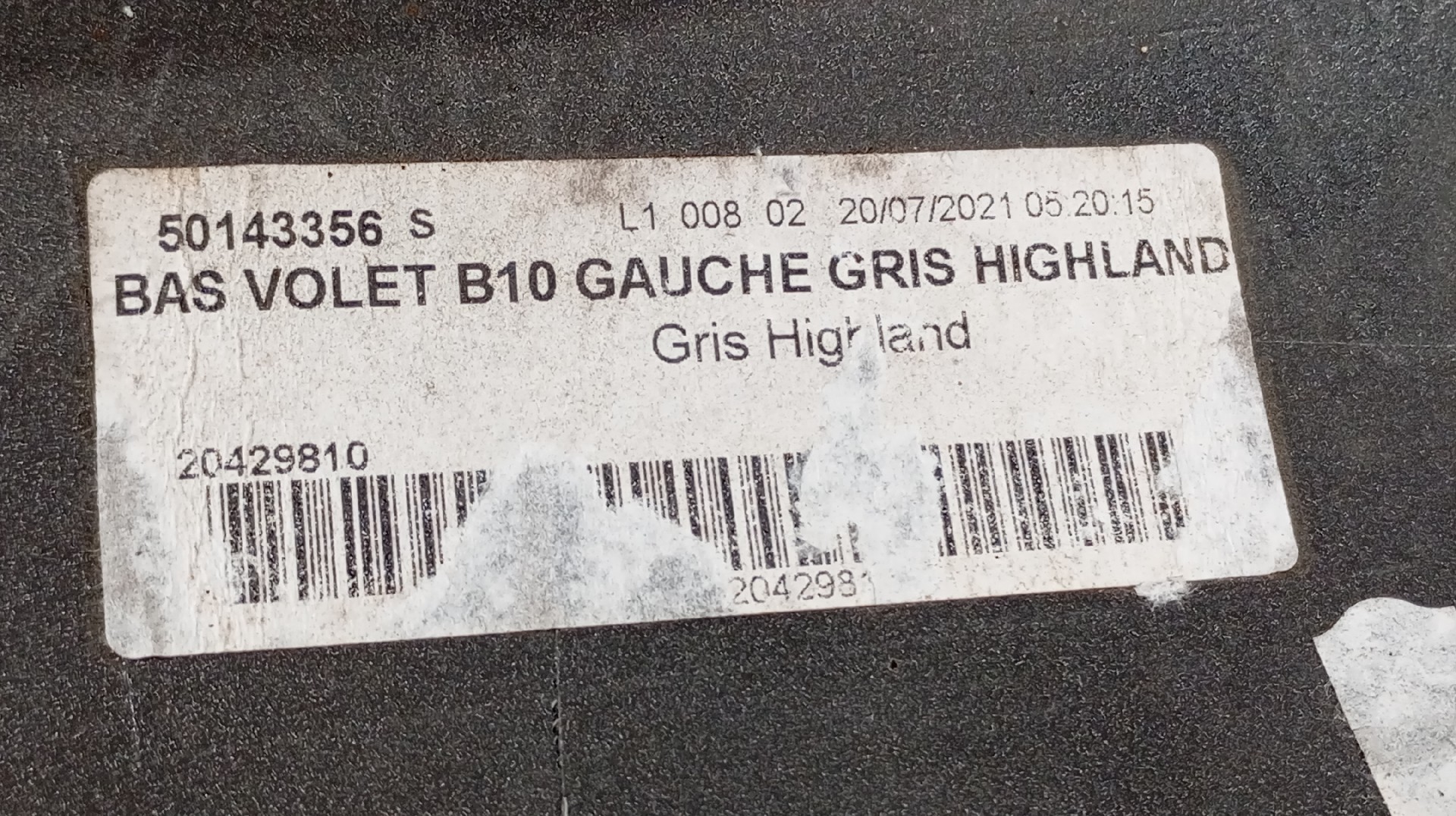 Embaladeira Esquerda RENAULT ZOE 2019- Imagem-11