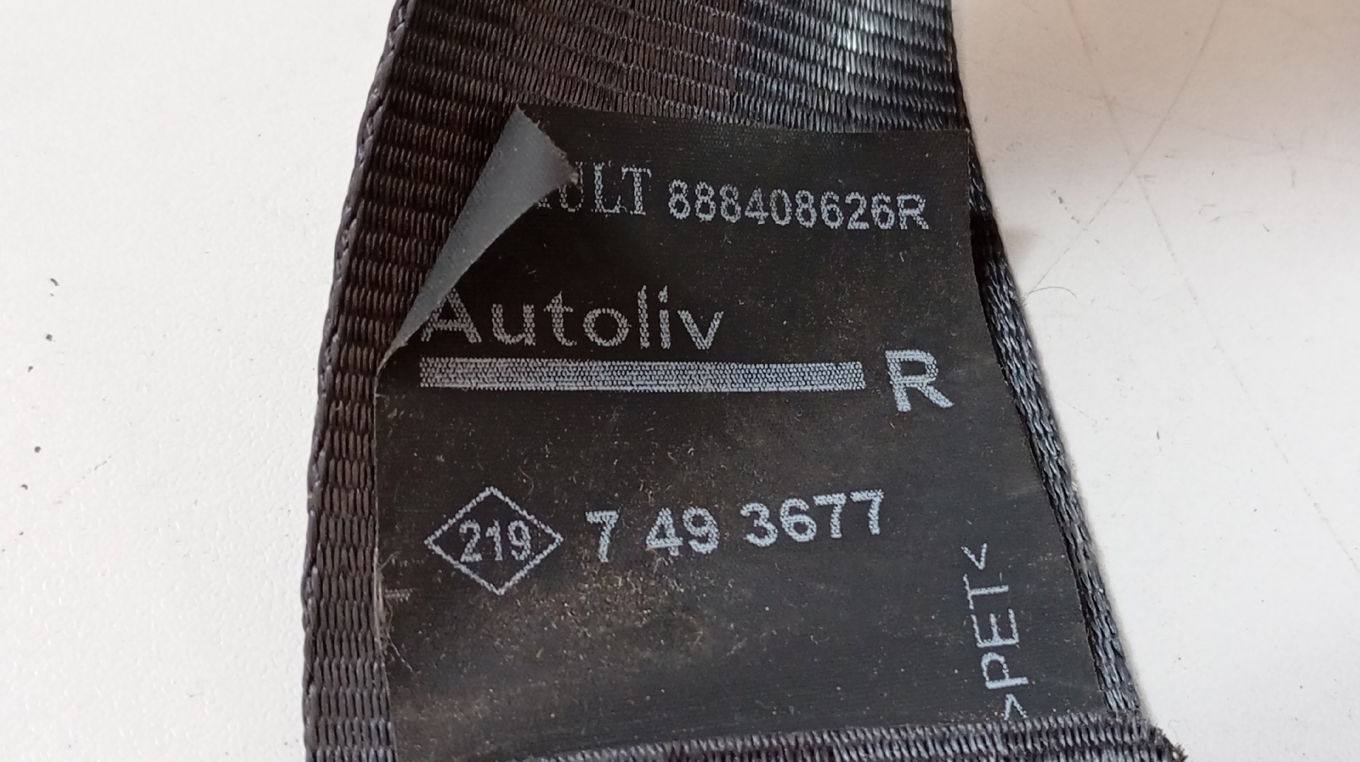 Pré-Tensor / Cinto Traseiro Direito RENAULT ZOE 2017- Imagem-1