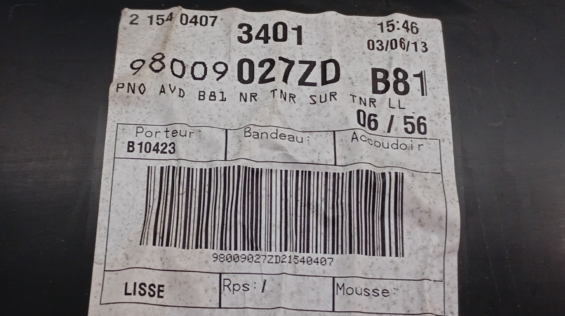 Quartela / Forra Porta Frente Direita CITROEN DS5 | 11 - 15 Imagem-3