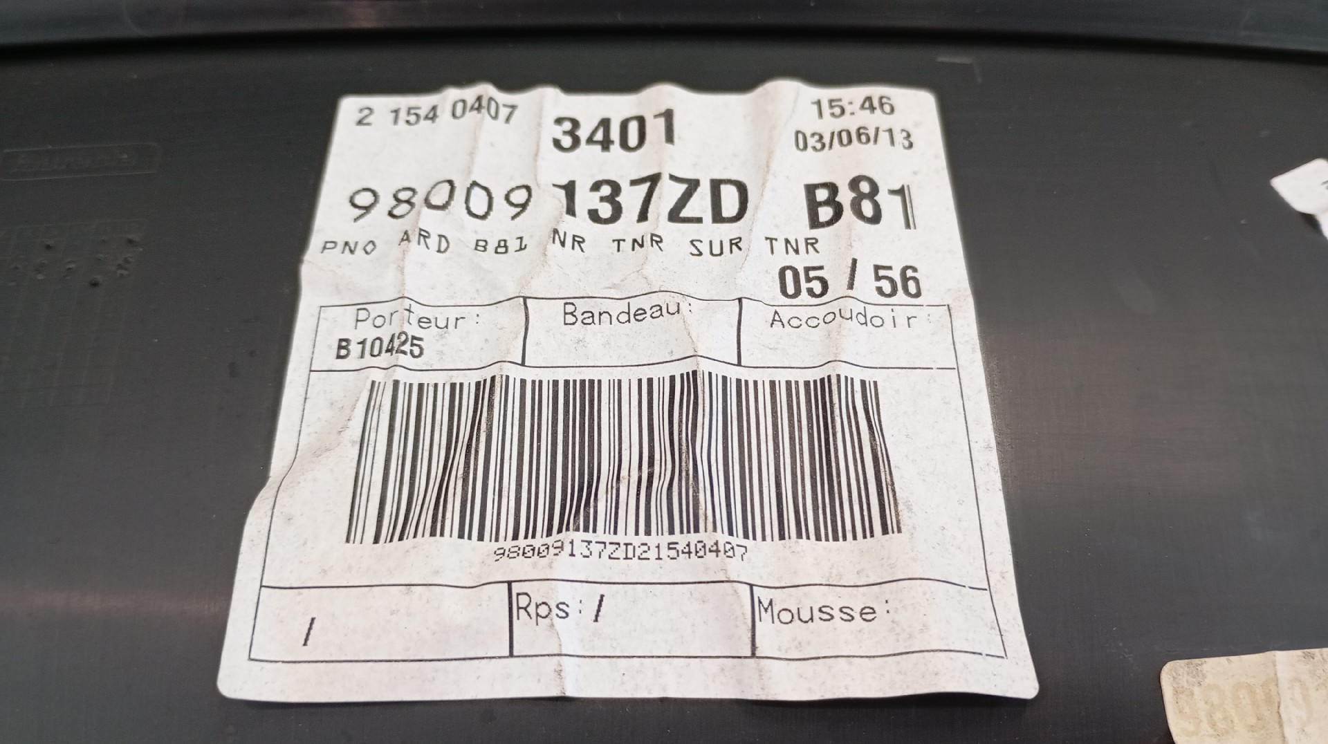 Quartela / Forra Porta Traseira Direita CITROEN DS5 | 11 - 15 Imagem-6