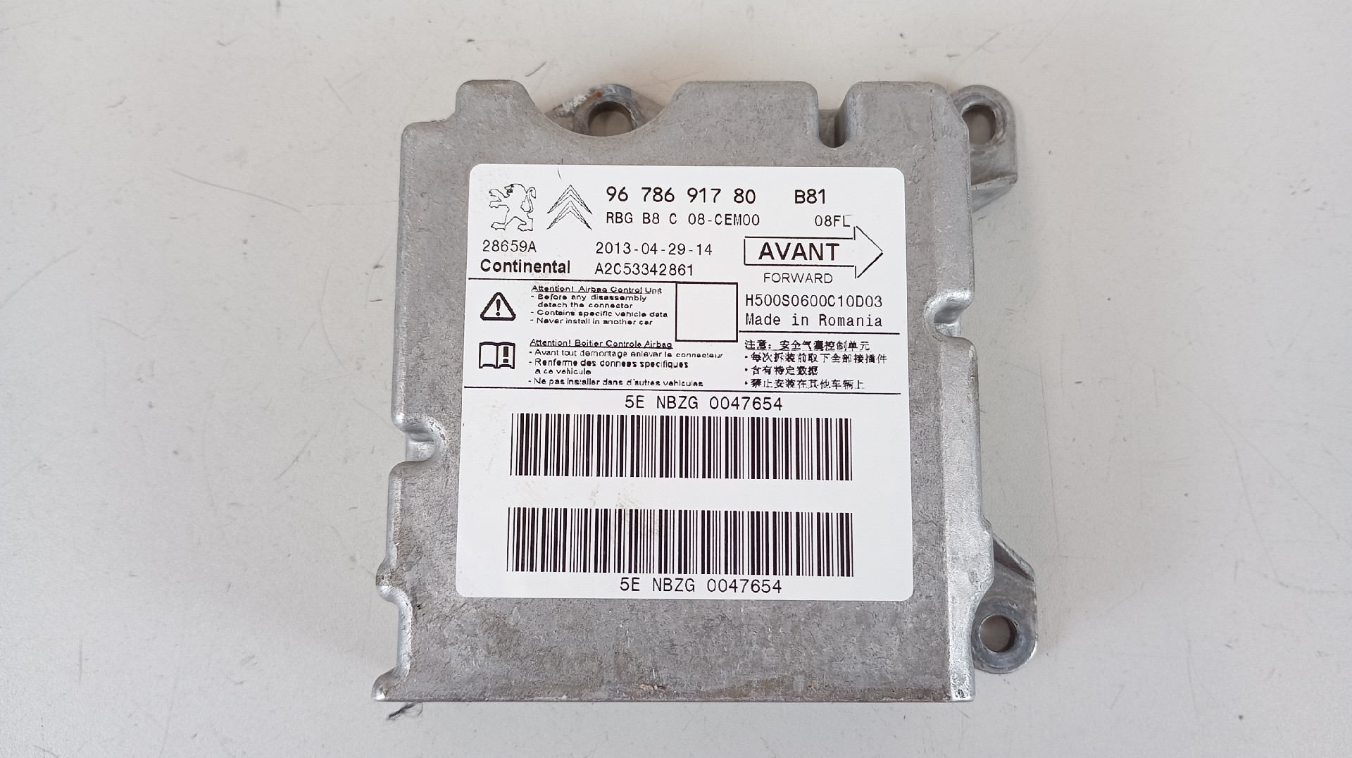 Centralita Airbags CITROEN DS5 | 11 - 15